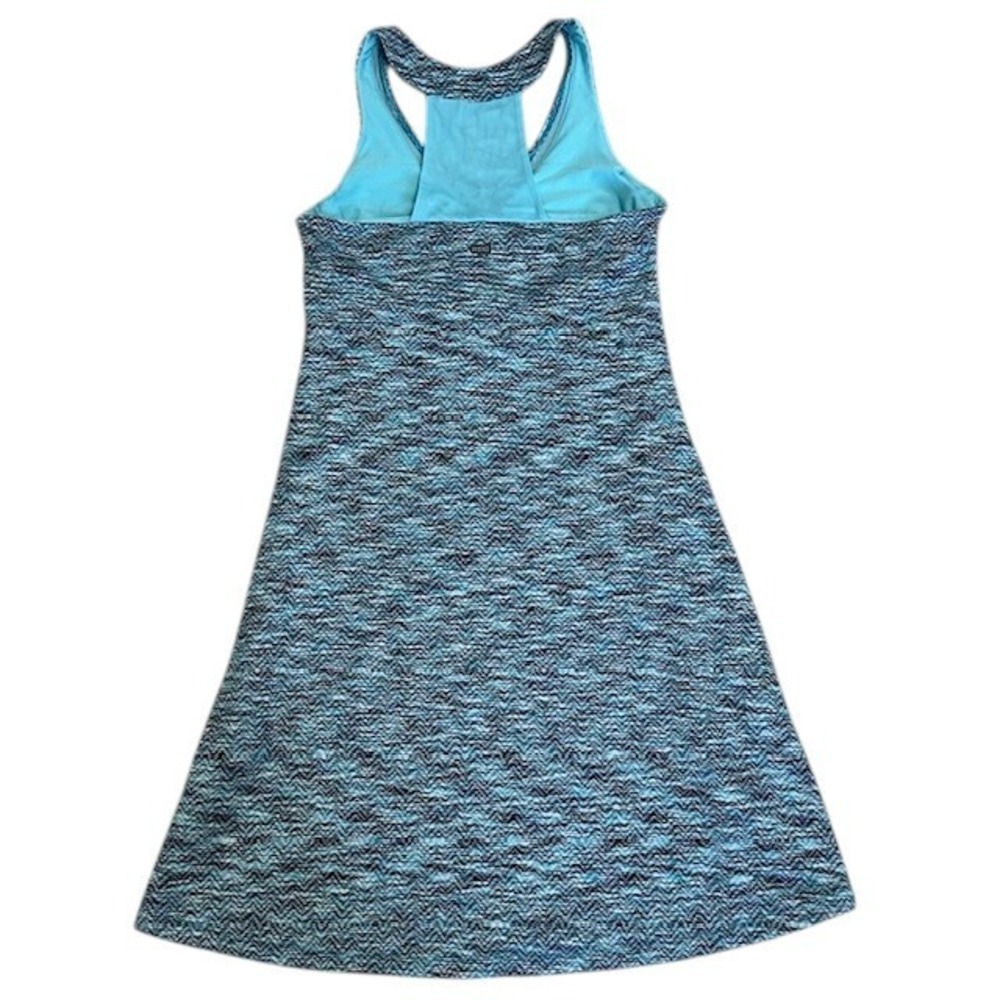 MPG Dress Athletic Racerback Tank Blue Patterned Casual Dress with Pockets Sz Sm - Picture 10 of 15